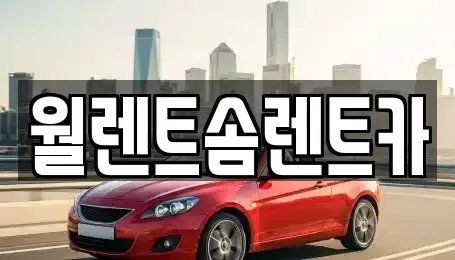 경기도 수원시 권선구 평리동 렌트카 전문 월렌트솜렌트카