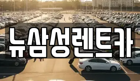 경기도 안산시 상록구 부곡동 렌트카 전문 뉴삼성렌트카