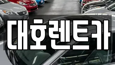 경기도 안성시 현수동 렌트카 전문 대호렌트카