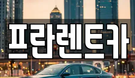 경기도 양주시 광적면 렌트카 전문 프란렌트카