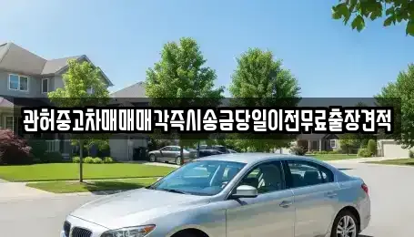 경기도 양주시 광적면 중고차매매 전문 관허중고차매매매각즉시송금당일이전무료출장견적