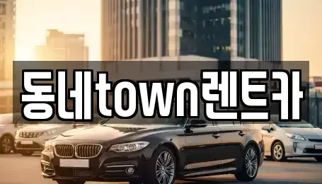 경기도 양주시 마전동 렌트카 전문 동네town렌트카