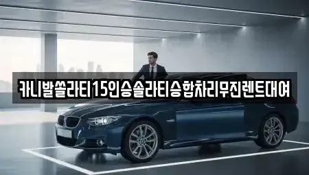 경기도 양주시 마전동 렌트카 전문 카니발쏠라티15인승솔라티승합차리무진렌트대여