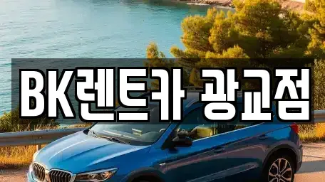 경기도 용인시 수지구 상현동 장기렌트카 전문 BK렌트카 광교점