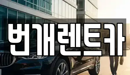 경기도 의왕시 오전동 장기렌트카 전문 번개렌트카