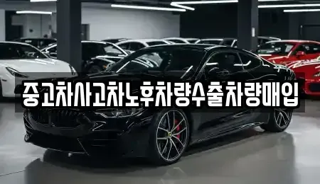 경기도 의정부시 신곡동 중고차매입 전문 중고차사고차노후차량수출차량매입