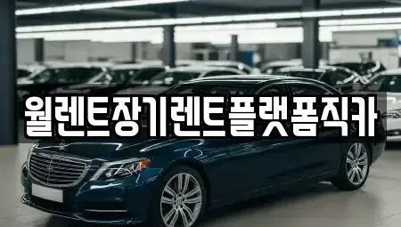 경기도 이천시 부발읍 장기렌트카 전문 월렌트장기렌트플랫폼직카