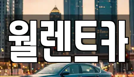 경기도 평택시 평택동 렌트카 전문 월렌트카