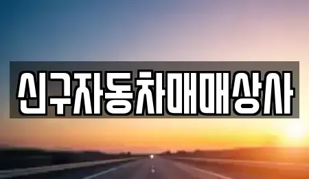 경남 사천시 실안동 중고차매매 전문 신구자동차매매상사