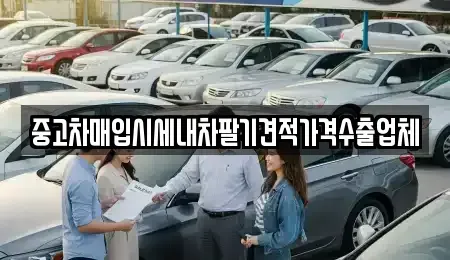 경남 사천시 중고차매입 전문 중고차매입시세내차팔기견적가격수출업체