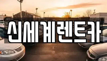 경남 진주시 집현면 렌트카 전문 신세계렌트카