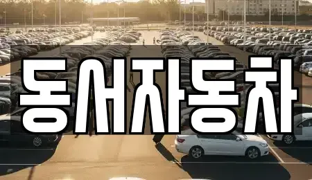 경남 진주시 집현면 중고차 전문 동서자동차