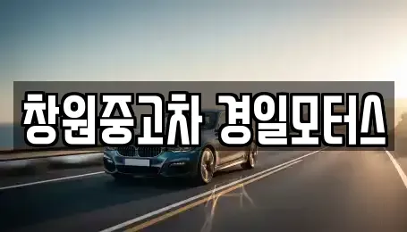 경남 창원시 성산구 덕정동 중고차 전문 창원중고차 경일모터스