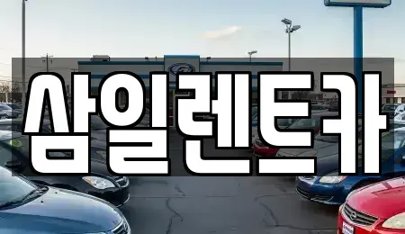 경남 창원시 진해구 청안동 렌트카 전문 삼일렌트카