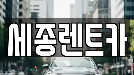 경남 창원시 진해구 청안동 렌트카 전문 세종렌트카