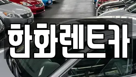 경북 구미시 구포동 렌트카 전문 한화렌트카