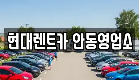 경북 안동시 수상동 렌트카 전문 현대렌트카 안동영업소