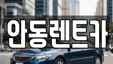 경북 안동시 안막동 렌트카 전문 안동렌트카