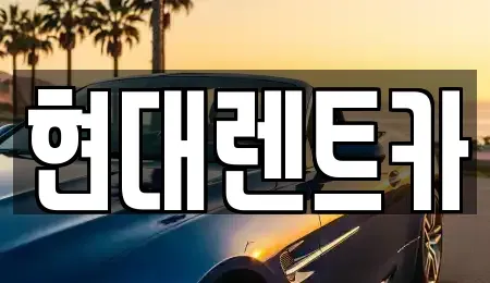 경북 울진군 울진읍 렌트카 전문 현대렌트카