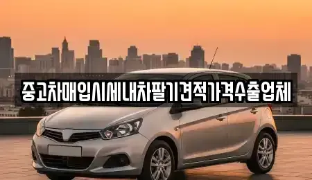 경북 의성군 단촌면 중고차매입 전문 중고차매입시세내차팔기견적가격수출업체