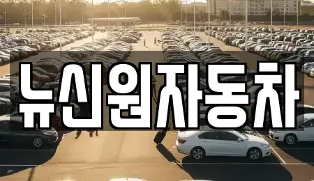 경북 청도군 청도읍 중고차매매 전문 뉴신원자동차