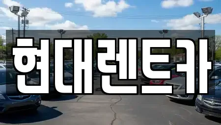경북 포항시 북구 여천동 렌트카 전문 현대렌트카