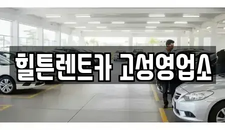 경상남도 고성군 고성읍 렌트카 전문 힐튼렌트카 고성영업소