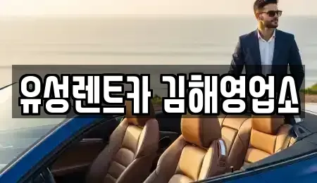 경상남도 김해시 어방동 렌트카 전문 유성렌트카 김해영업소