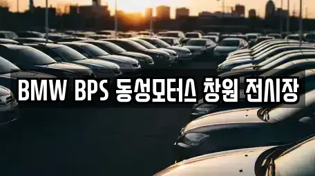 경상남도 창원시 마산회원구 중고차 전문 BMW BPS 동성모터스 창원 전시장