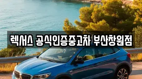 경상남도 창원시 마산회원구 중고차 전문 렉서스 공식인증중고차 부산창원점