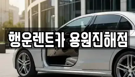 경상남도 창원시 진해구 가주동 렌트카 전문 행운렌트카 용원진해점