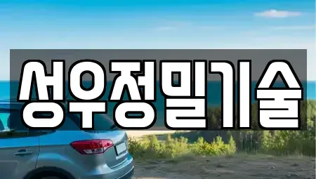 경상남도 함안군 칠원읍 중고차 전문 성우정밀기술