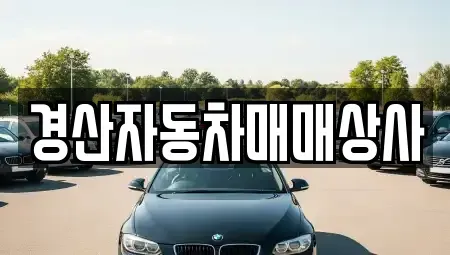 경상북도 경산시 중고차매매 전문 경산자동차매매상사