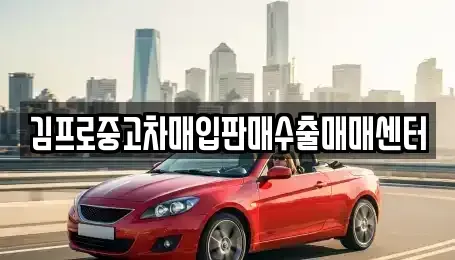 경상북도 김천시 부곡동 중고차매매 전문 김프로중고차매입판매수출매매센터
