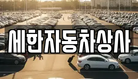 경상북도 김천시 신음동 중고차매매 전문 세한자동차상사