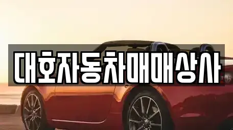 경상북도 상주시 계산동 중고차 전문 대호자동차매매상사