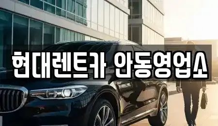 경상북도 안동시 대석동 렌트카 전문 현대렌트카 안동영업소