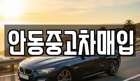 경상북도 안동시 중고차매매 전문 안동중고차매입