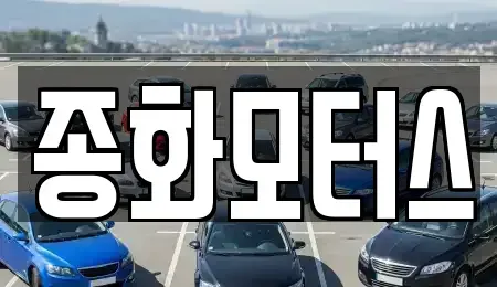 경상북도 예천군 용문면 중고차 전문 종화모터스