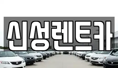 광주 동구 산수동 렌트카 전문 신성렌트카