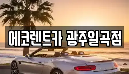 광주 북구 생용동 렌트카 전문 에코렌트카 광주일곡점