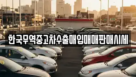 광주 북구 생용동 중고차매입 전문 한국무역중고차수출매입매매판매시세