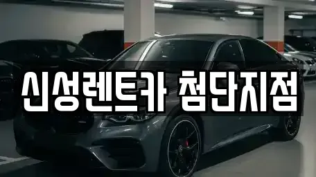 광주광역시 광산구 산월동 렌트카 전문 신성렌트카 첨단지점
