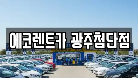 광주광역시 광산구 쌍암동 렌트카 전문 에코렌트카 광주첨단점