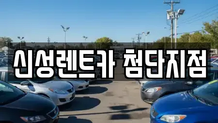 광주광역시 단기렌트카 전문 신성렌트카 첨단지점