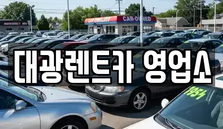 광주광역시 서구 풍암동 렌트카 전문 대광렌트카 영업소