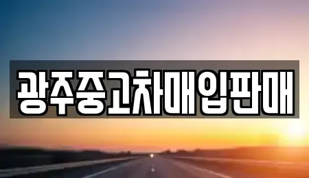 광주광역시 서구 풍암동 중고차 전문 광주중고차매입판매