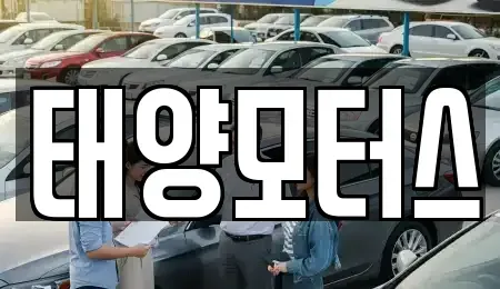 광주광역시 서구 풍암동 중고차 전문 태양모터스