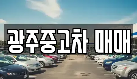 광주광역시 중고차 전문 광주중고차 매매