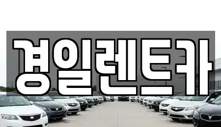 대구 남구 이천동 렌트카 전문 경일렌트카